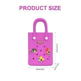 Pink Miniso Powerpuff Girls Small Handbag – Cute Cartoon Square Bag 💗✨