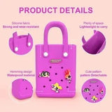 Pink Miniso Powerpuff Girls Small Handbag – Cute Cartoon Square Bag 💗✨