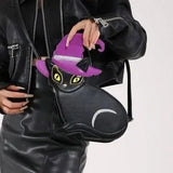 Purple Kitten Crossbody 🐱🎀 Cute Round Bag for Parties & Gifts 💜