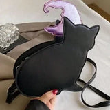 Purple Kitten Crossbody 🐱🎀 Cute Round Bag for Parties & Gifts 💜