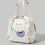 🌸💖 Kawaii Women's Cartoon Pattern Large Capacity Shoulder Bag 💖🌸