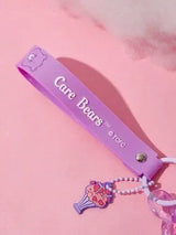 💜🧸 Care Bears Purple 3D Bag Charm Keychain – Cute Cartoon Accessory 🧸💜