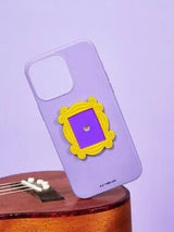 Purple Semi 3D Graphic Phone Case iPhone 15 Plus TPU Women Case