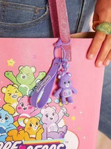 Care Bears 3D Cartoon Bear Keychain Cute Purple Bag Pendant Charm