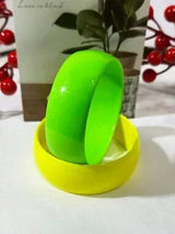 🌈✨ 5-Piece Neon Jelly Acrylic Bangle Bracelet Set – Bold Festival Statement Jew
