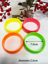 🌈✨ 5-Piece Neon Jelly Acrylic Bangle Bracelet Set – Bold Festival Statement Jew