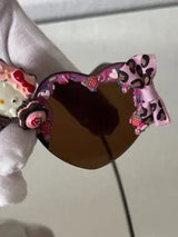 🎀 Kitty Cupcake Heart Sunglasses Pink Dessert Bow Shades