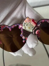 🎀 Kitty Cupcake Heart Sunglasses Pink Dessert Bow Shades