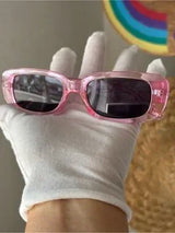 🌈 Cute Care Bears sunglasses with matching pink drawstring pouch 💕