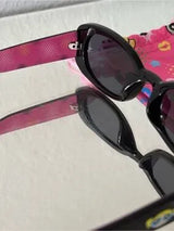 Powerpuff Girls Style Sunglasses w/ Pink Pouch 🖤💗🕶️✨