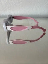 🎀 Pink White Oval Sunglasses Retro Fashion Glasses 🕶️