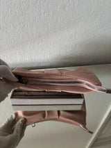 🎀 Pink Bow Pearl Handle Faux Leather Handbag Clutch Purse