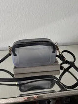 🖤 Clear Smoke PVC Double Zip Crossbody Stadium Concert Bag