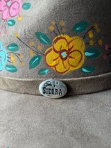 🌸 La Sierra Authentic Mexican Hand-Painted Western Hat Size M