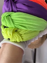 🌈✨ Neon Knot Headbands Set Bright Pink Orange Green Purple NWT Cute Fun