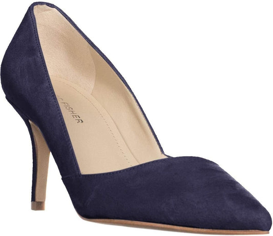 Marc Fisher Women's Tuscany Pointed-Toe Stiletto Pump - Dark Blue Suede (Size 9M)