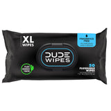 DUDE WIPES XL Fragrance Free Flushable Wet Wipes | 8 Packs of 50 (400 Total)