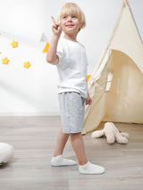 Kids’ White Low-Cut Athletic Socks 15 Pairs Ages 8–10