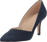 Marc Fisher Women's Tuscany Pointed-Toe Stiletto Pump - Dark Blue Suede (Size 9M)