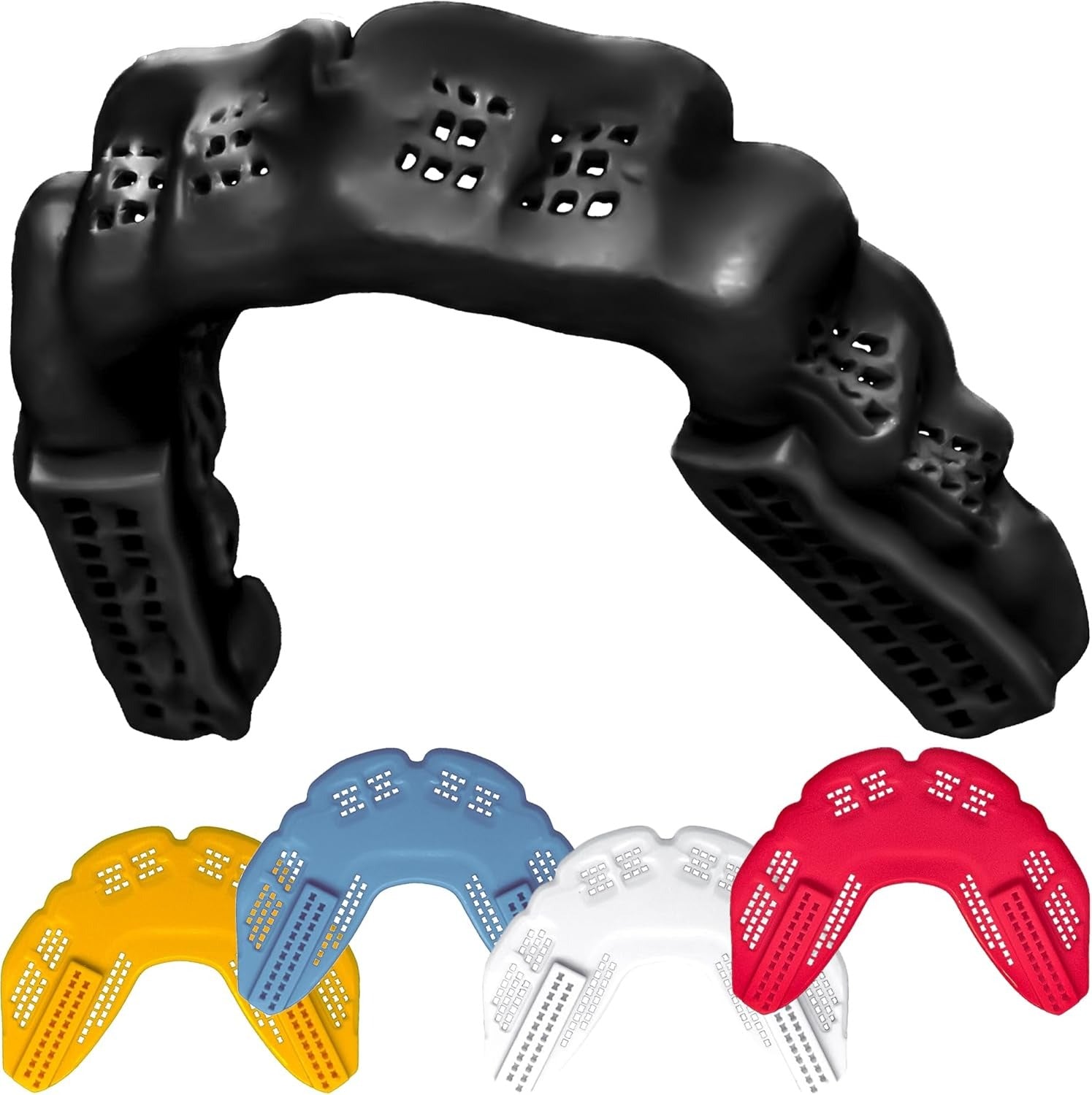 Bulletproof Braces Mouth Guard - Breathable Sports Mouthguard for Braces (Black)