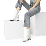 DREAM PAIRS Women’s White Patent Go-Go Boots Size 7